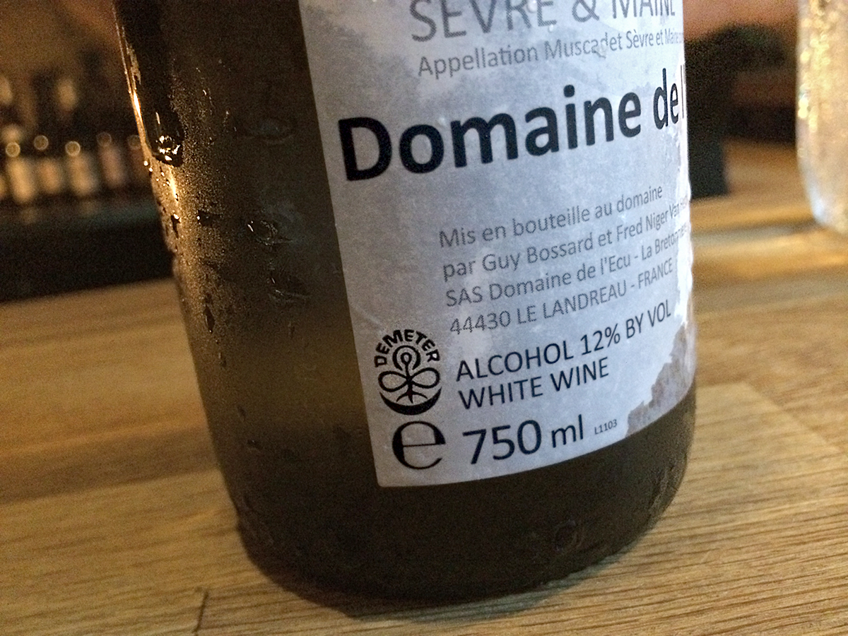 Biodynamic-Wine-Demeter-Muscadet-Loire-Guy-Bossard-lEcu