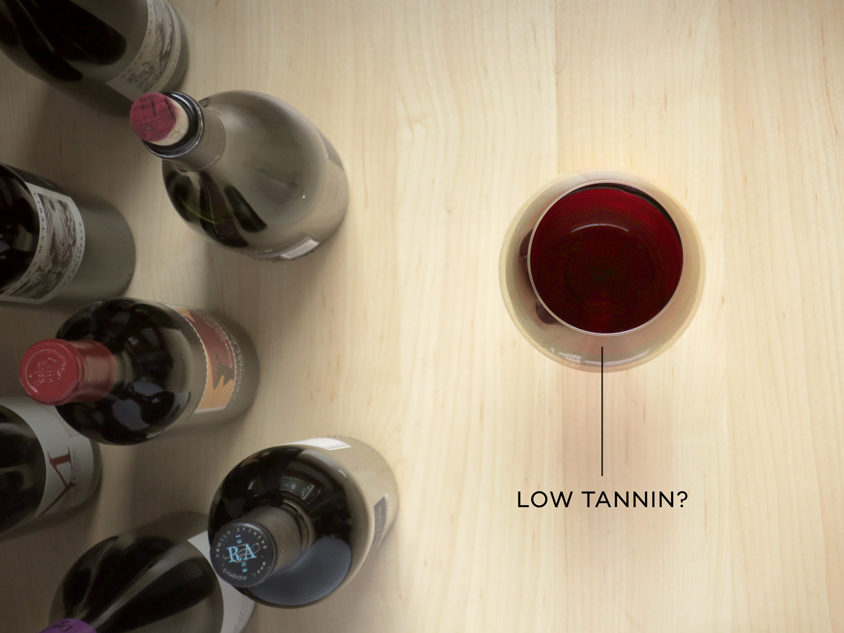 How to Find Low Tannin Wines and Information About Tannin by Wine Folly